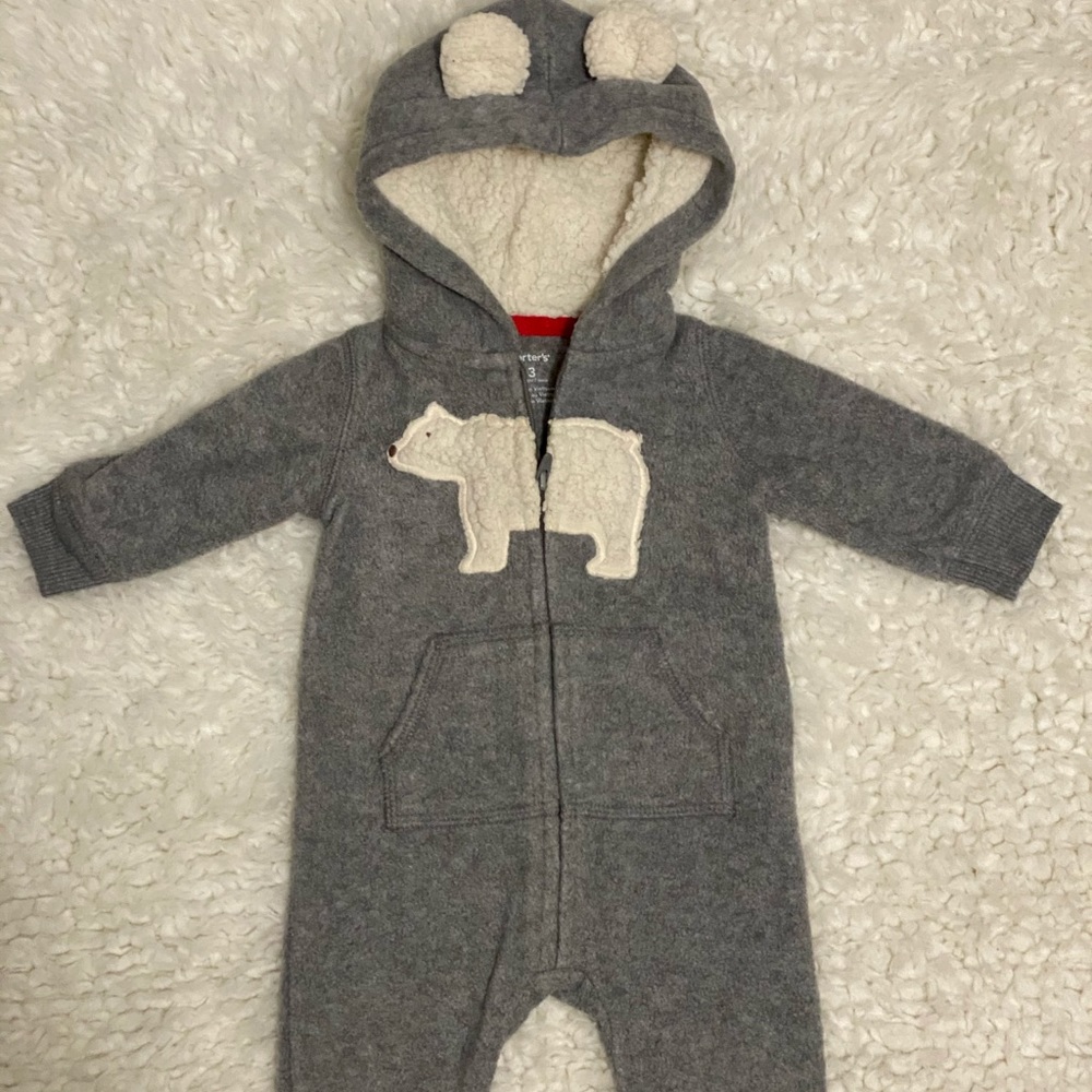 Carter’s baby boy fleece jumpsuit